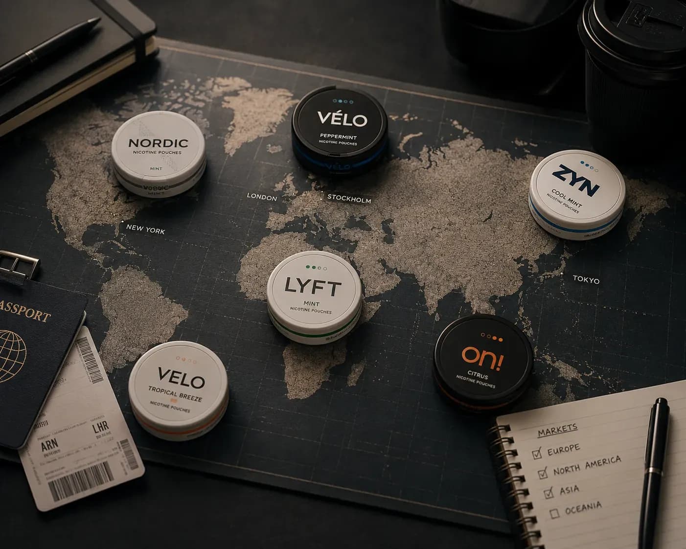 Nicotine pouch brands: a global atlas