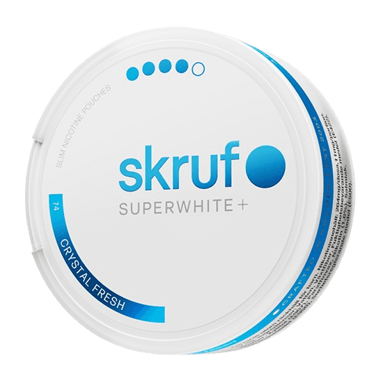 skruf SUPERWHITE Crystal Fresh Extra Strong