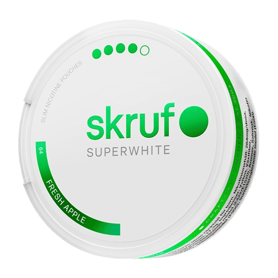 skruf SUPERWHITE no 64 Fresh Apple Extra Strong