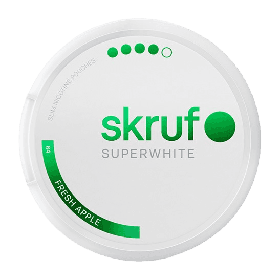 skruf SUPERWHITE no 64 Fresh Apple Extra Strong